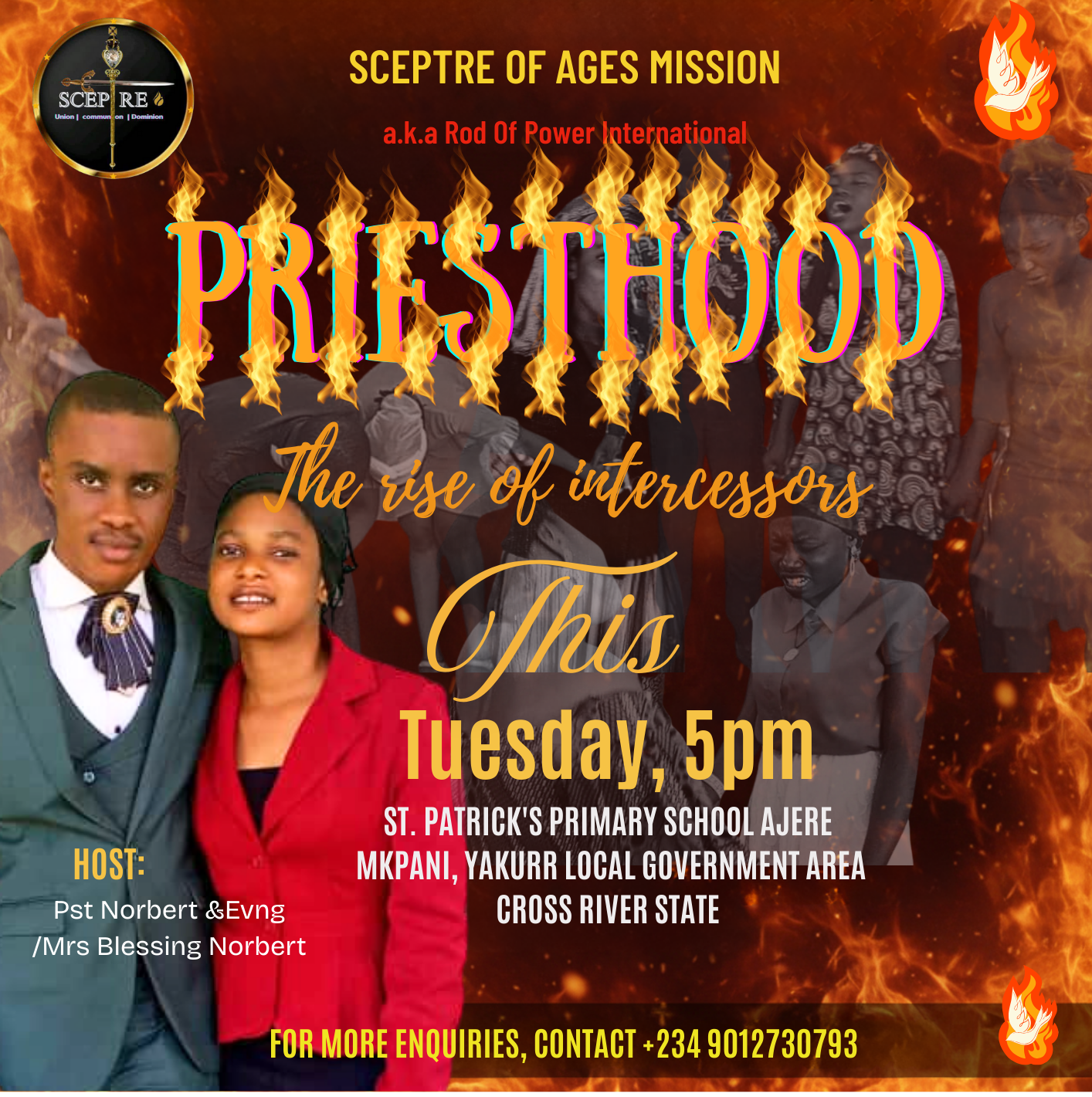Tuesday's service